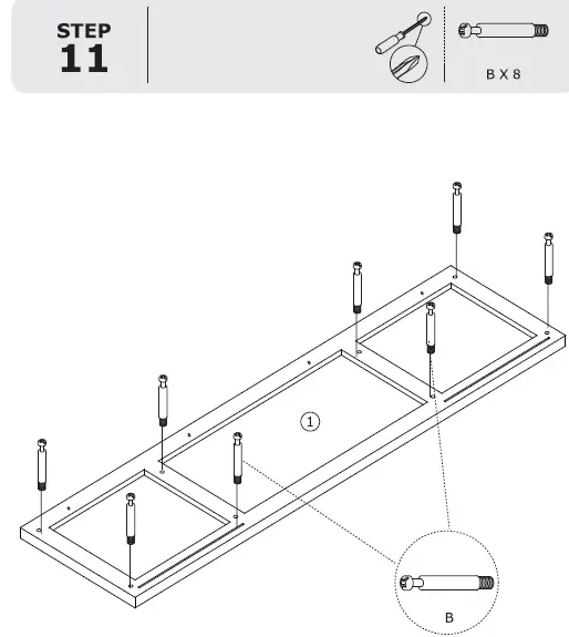 COSTWAY HV10085BK TV Stand-15