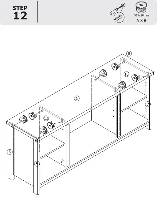 COSTWAY HV10085BK TV Stand-16