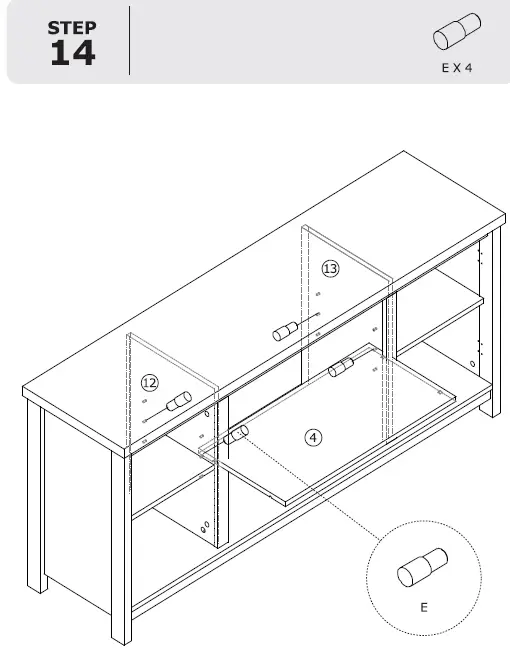 COSTWAY HV10085BK TV Stand-18