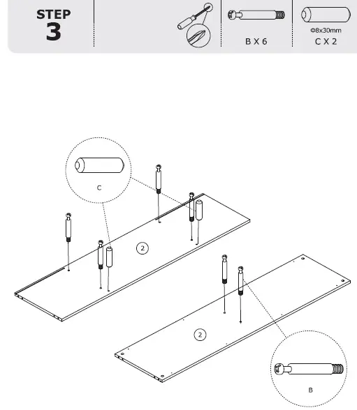 COSTWAY HV10085BK TV Stand-7