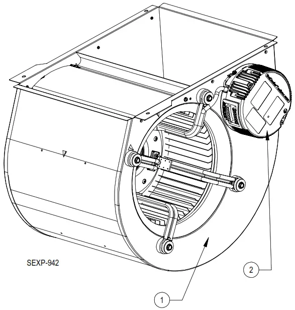 Bard 11EER Q-TECTM Series - BLOWER ASSEMBLY COMPONENTS 1