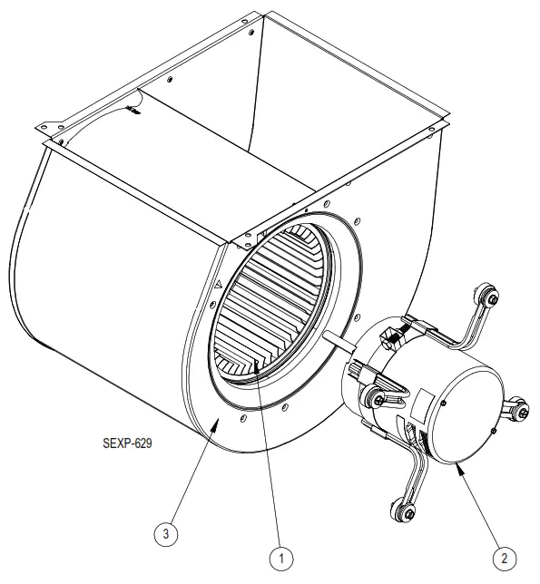 Bard 11EER Q-TECTM Series - BLOWER ASSEMBLY COMPONENTS
