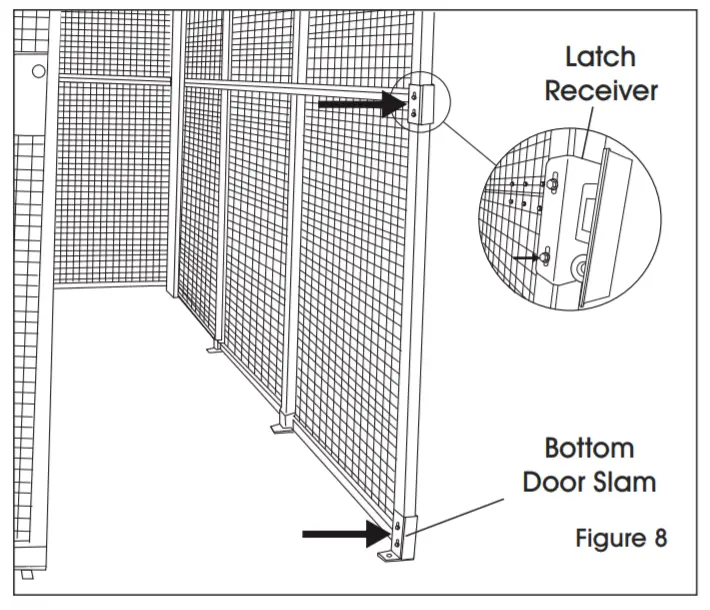 ULINE Wire Security Room Sliding Door - FIG10