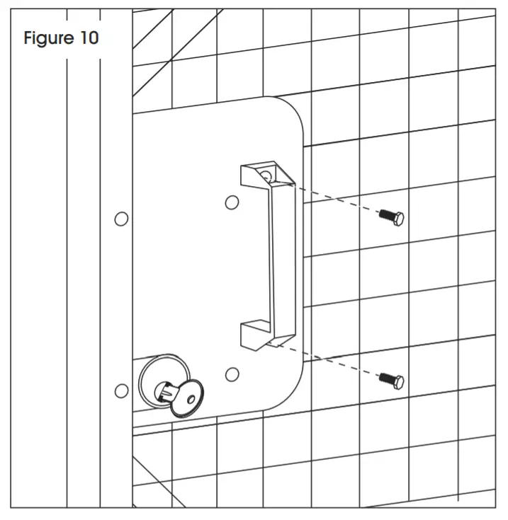 ULINE Wire Security Room Sliding Door - FIG11