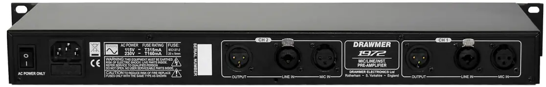 thomann Drawmer 1972 Dual Mic Line & Instrument Pre-Amplifier - fig 10