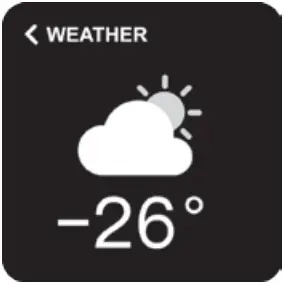 CANYON SW-78 Smartwatch - Weather forecast 1