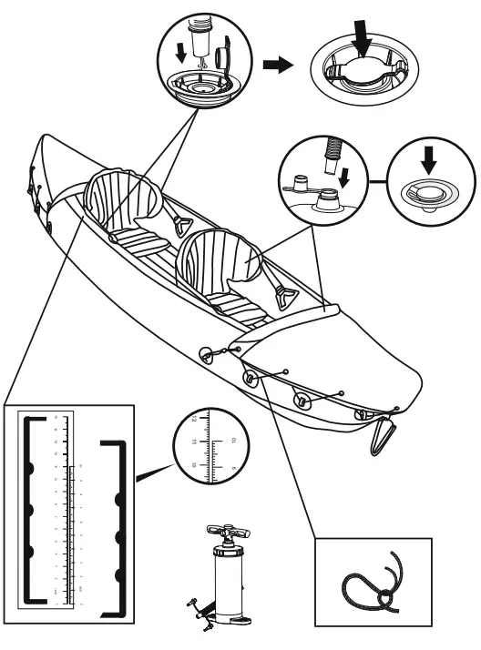 Bestway-65077E-Lite-Rapid-X2-Inflatable-2-Person-Kayak-Float-4