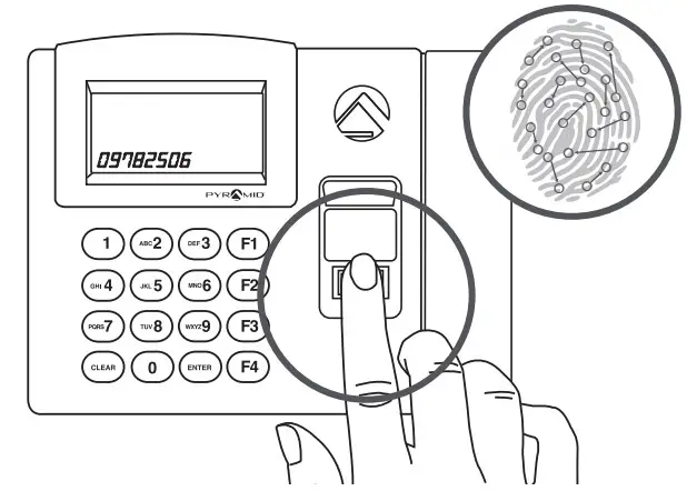 PYRAMID 9600 TimeTrax Elite Bio ek Biometric Time Clock System - Figure 4