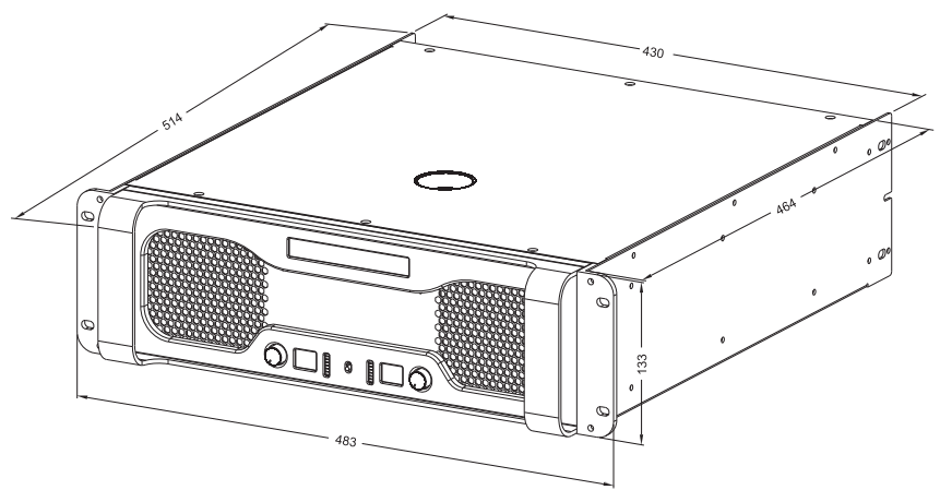 SOUNDSTANDARD MEGA2500 Digital Analog Power Amplifier - 11