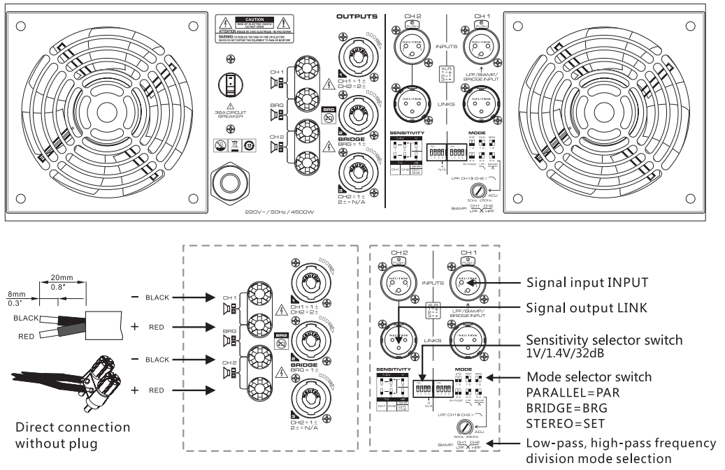 SOUNDSTANDARD MEGA2500 Digital Analog Power Amplifier - 3