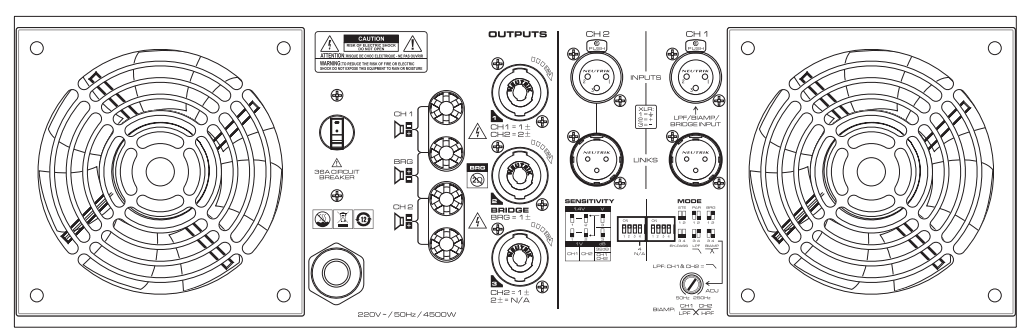 SOUNDSTANDARD MEGA2500 Digital Analog Power Amplifier - 7