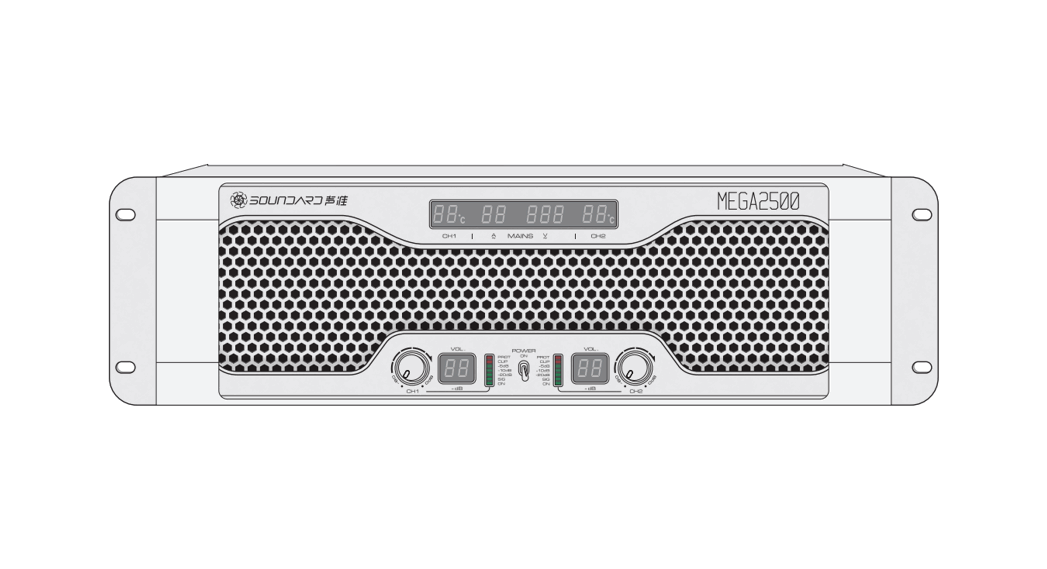 Soundstandard Mega2500 Digital Analog Power Amplifier User Manual