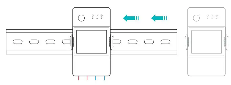 SONOFF TH Origin Elite Smart Temperature and Humidity Monitoring Switch User Manual - 2-4 35 mm rail installation