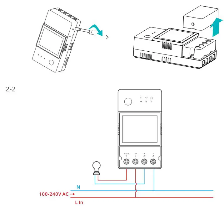 SONOFF TH Origin Elite Smart Temperature and Humidity Monitoring Switch User Manual - Remove protective cover