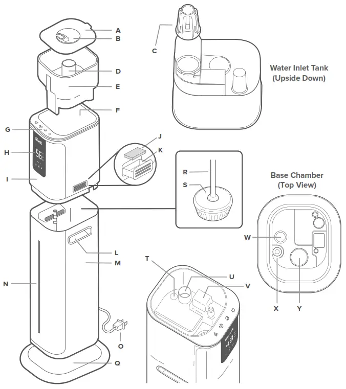 levoit OasisMist1000S Smart Ultrasonic Cool Mist Tower Humidifier - Figure 2