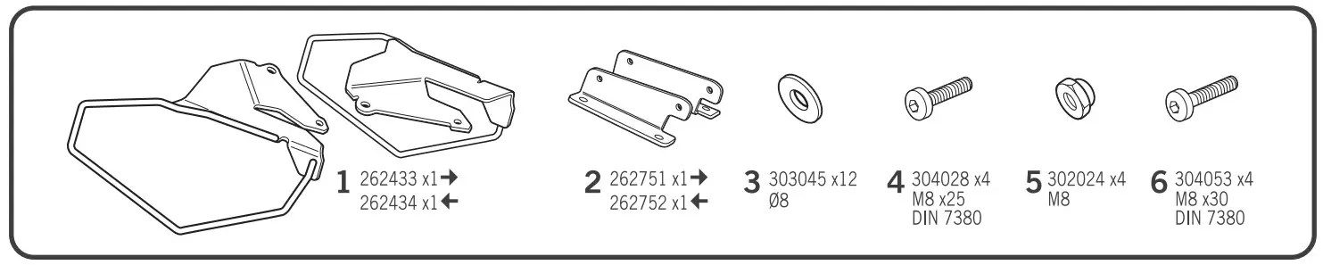 SHAD H0CR61SE Honda CB 650R '19-'21 Kit Side Bag Holder