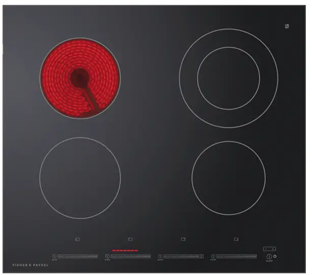 FISHER PAYKEL CE244DTB1 Electric Cooktop, 24 Inch