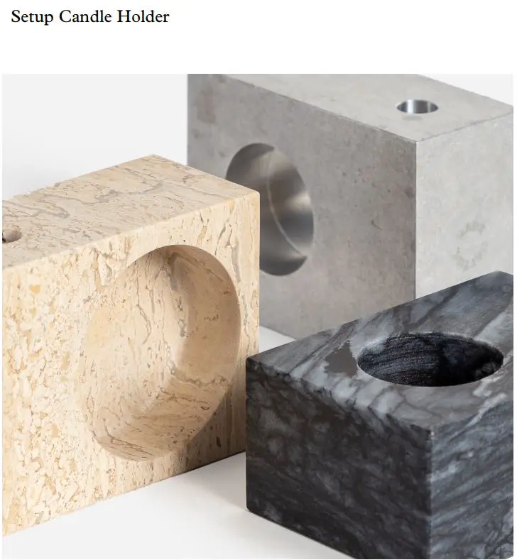 MATTER MADE Setup Candle Holder Owner's Manual