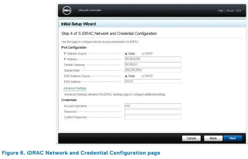 Setting Up Your PowerEdge Server Using Dell Lifecycle Controller User Guide - Figure 6