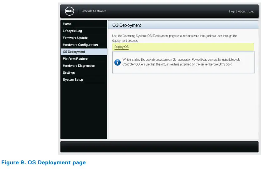 Setting Up Your PowerEdge Server Using Dell Lifecycle Controller User Guide - Figure 9