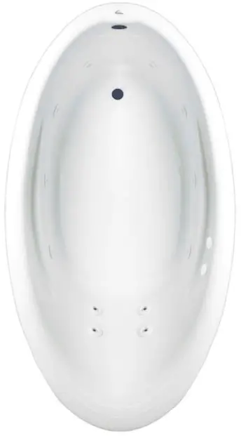 Laurel Mountain AFTON 63 X 34 Inch Drop In Acrylic Combo Bath