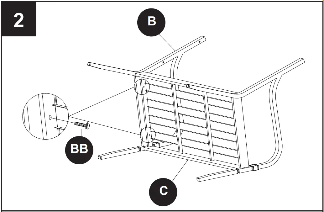 Style SELECTIONS FZS60580L Pembroke Bench - INSTALLATION OVERVIEW 2