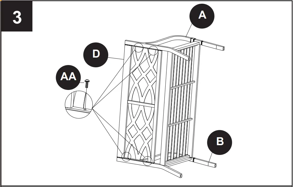 Style SELECTIONS FZS60580L Pembroke Bench - INSTALLATION OVERVIEW 3