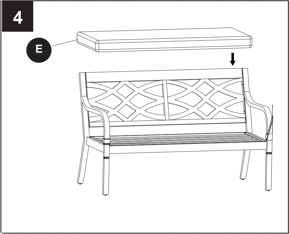 Style SELECTIONS FZS60580L Pembroke Bench - INSTALLATION OVERVIEW 4