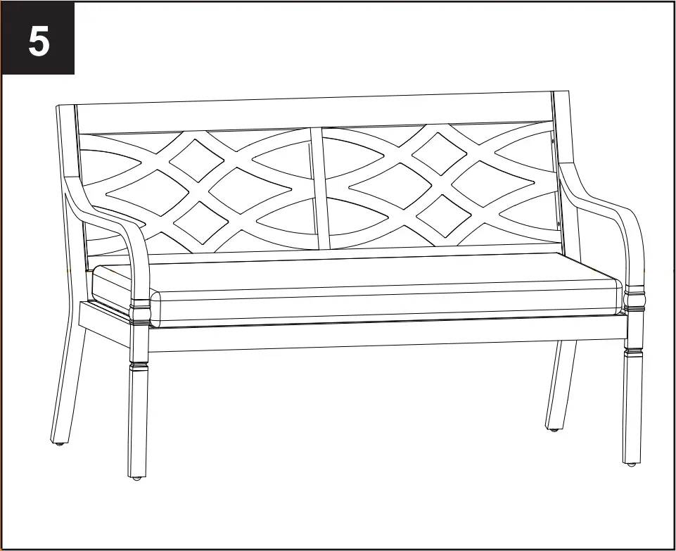 Style SELECTIONS FZS60580L Pembroke Bench - INSTALLATION OVERVIEW 5