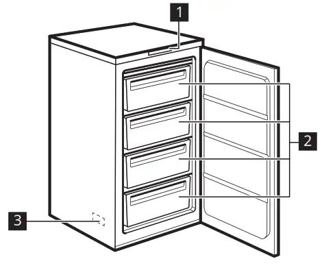 IKEA DJUPFRYSA 300 Integrated Freezer - 2