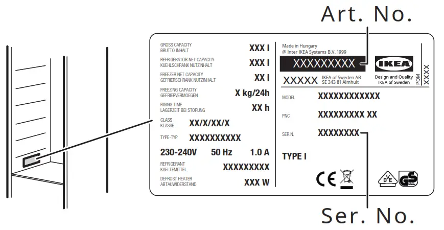 IKEA DJUPFRYSA 300 Integrated Freezer - 3