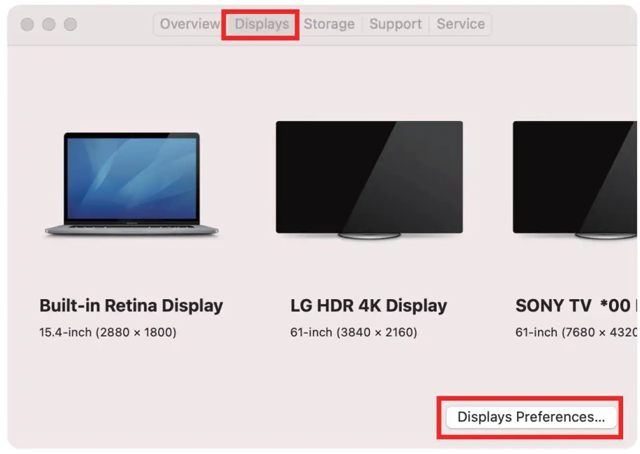 Display preferences