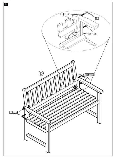 EKVIP 022273 Bench - 3