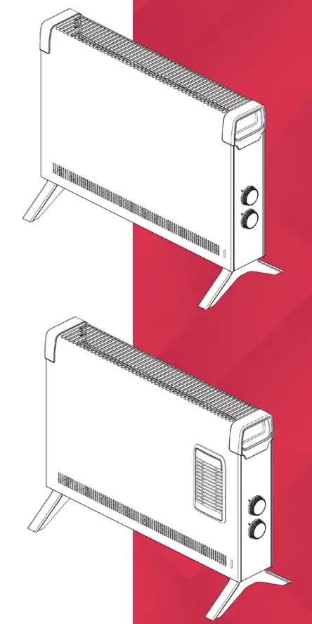 DIMPLEX ML2TA 2KW Convector Heater With Thermostat