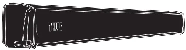 THULE 303013 Roll Up Box Awning 3.00m Anthracite Black-fig1