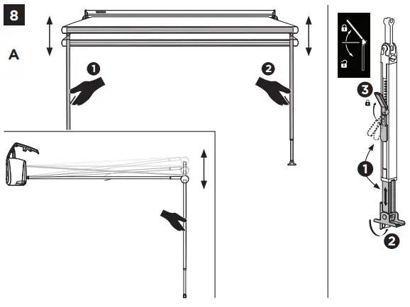 THULE 303013 Roll Up Box Awning 3.00m Anthracite Black-fig13