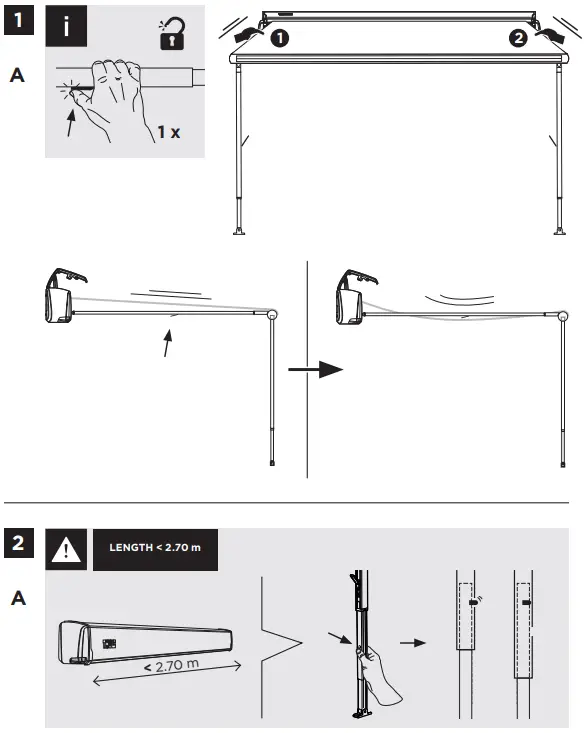THULE 303013 Roll Up Box Awning 3.00m Anthracite Black-fig14