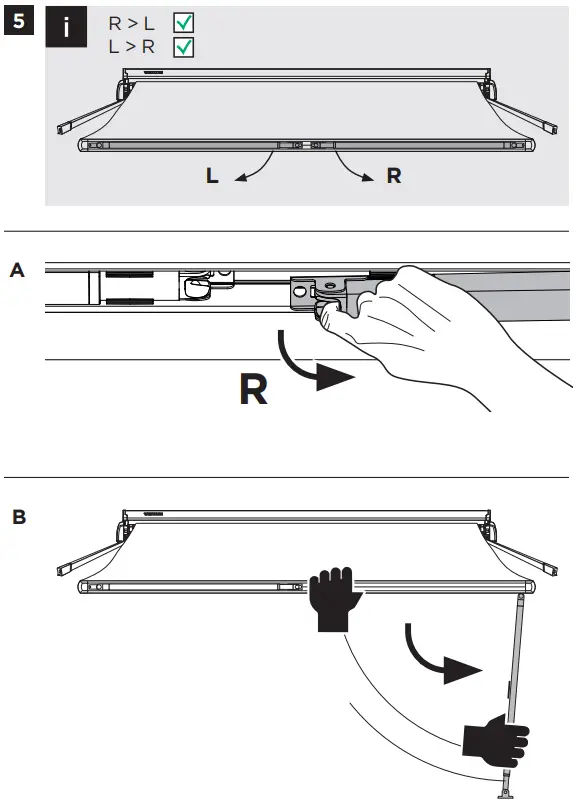 THULE 303013 Roll Up Box Awning 3.00m Anthracite Black-fig8