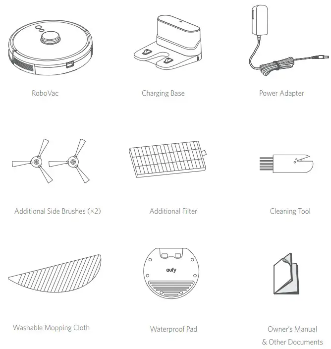eufy T2193 RoboVac LR30 Hybrid - What's in the Box