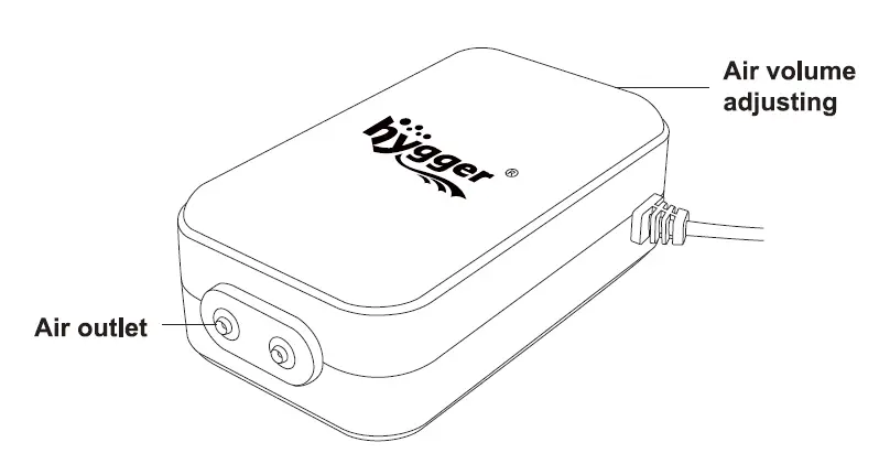 hygger HG037 Aquarium Oxygen Pump 1