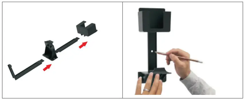 Conrad 2614698 Universal Wall Mount Game Controller Holder with Headset Hanger (4)