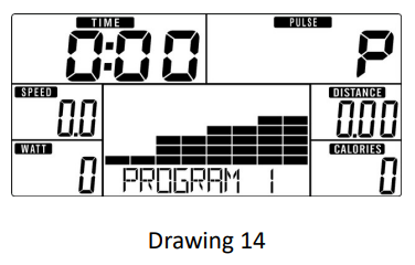 BodyMax CVEB2710 60 Recumbent Bike - Program Mode