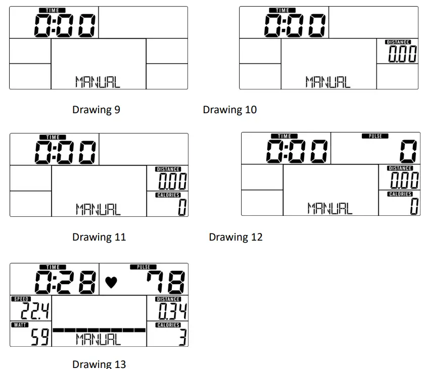 BodyMax CVEB2710 60 Recumbent Bike - WORKOUT SELECTION1