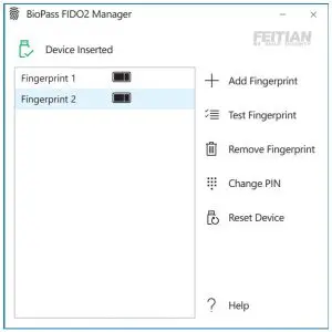FIG 8 BioPass FIDO2 Manager
