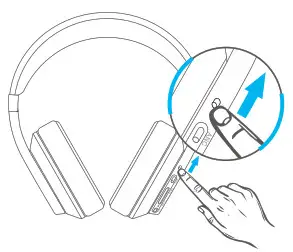 VANKYO Noise Cancelling Headset C751 - Power On