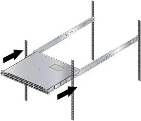ARISTA 7050 Series Rack Mounting the Switch - Attaching the Switch to the Rack 1