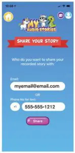 You can send the recording to others