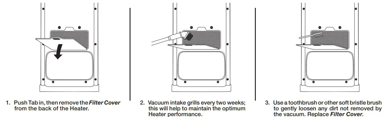 Lasko CC23630 Revolution Full-Room Heater with Digital Remote Control Instruction Manual - Clean Filter