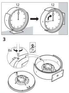 IKEA 404.542.87 BISSING Wall Clock - 3