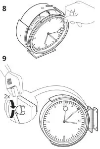 IKEA 404.542.87 BISSING Wall Clock - 8, 9